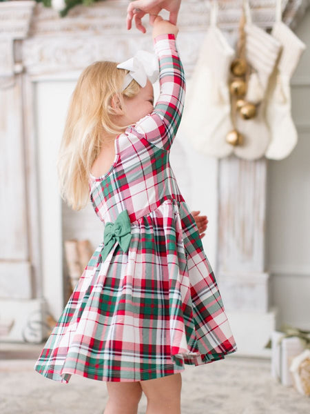 long sleeve twirly dress Long Sleeve Twirl Dress in Tractor