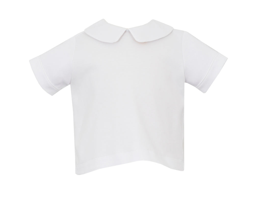 White Knit S.S. Collar Shirt