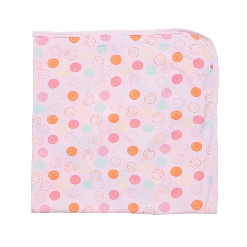 Pink Smile Shine Modal Reversible Baby Blanket