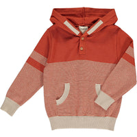 Hiker Hooded Sweater - Rust