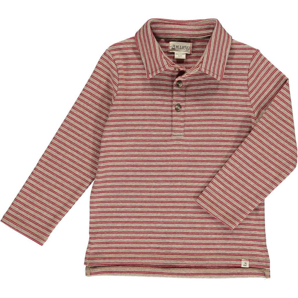 Midway Polo - Double Red Stripe