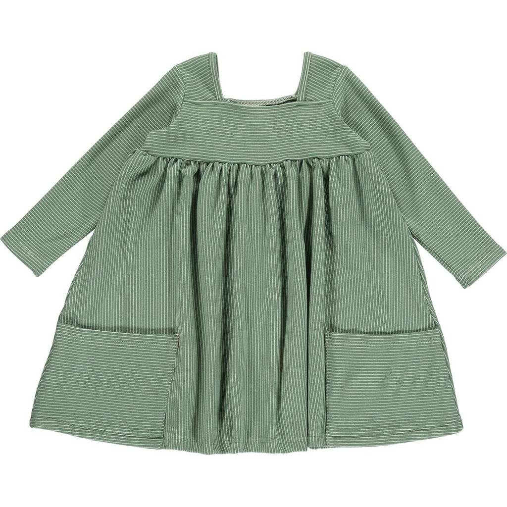 Rylie Dress - Green Stripe