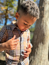 Atwood Woven Shirt - Brown/Black/Red Plaid