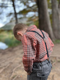 Atwood Woven Shirt - Rust Plaid