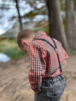 Atwood Woven Shirt - Rust Plaid