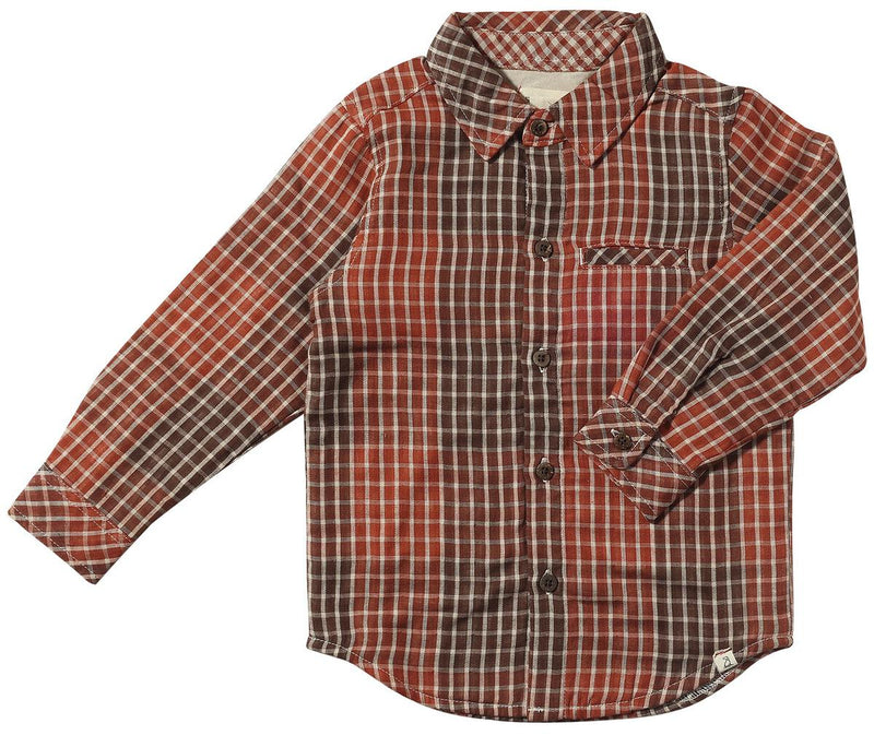 Atwood Woven Shirt - Rust Plaid