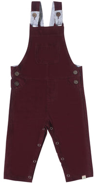 Harrison Cord Overalls - Burgundy