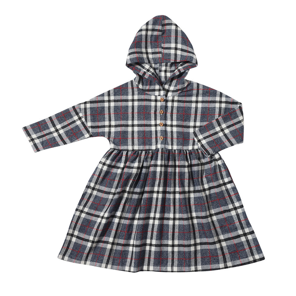 Lorelai Dress - Navy Flannel