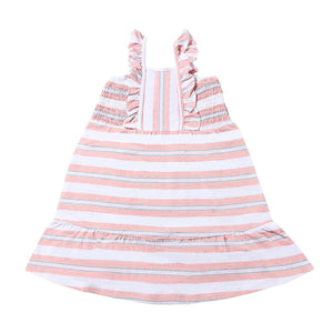 Ameera Dress - Pink Retro Stripe