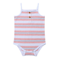 Karter Onesie - Pink Retro Stripe