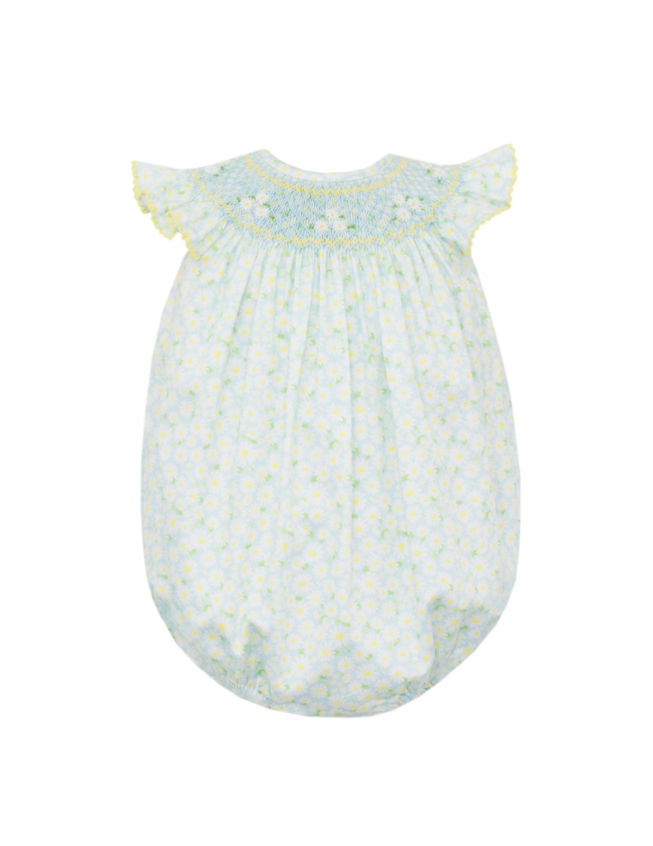 Daisies Smocked Angel Wing Bishop Bubble