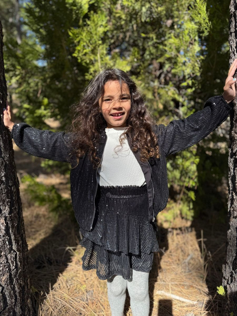 Darcie Jacket - Black Sequin