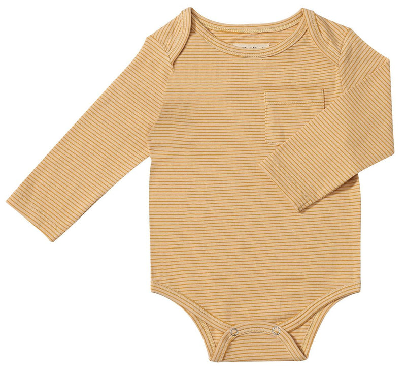 Yellow Micro Stripe Tellico Onesie