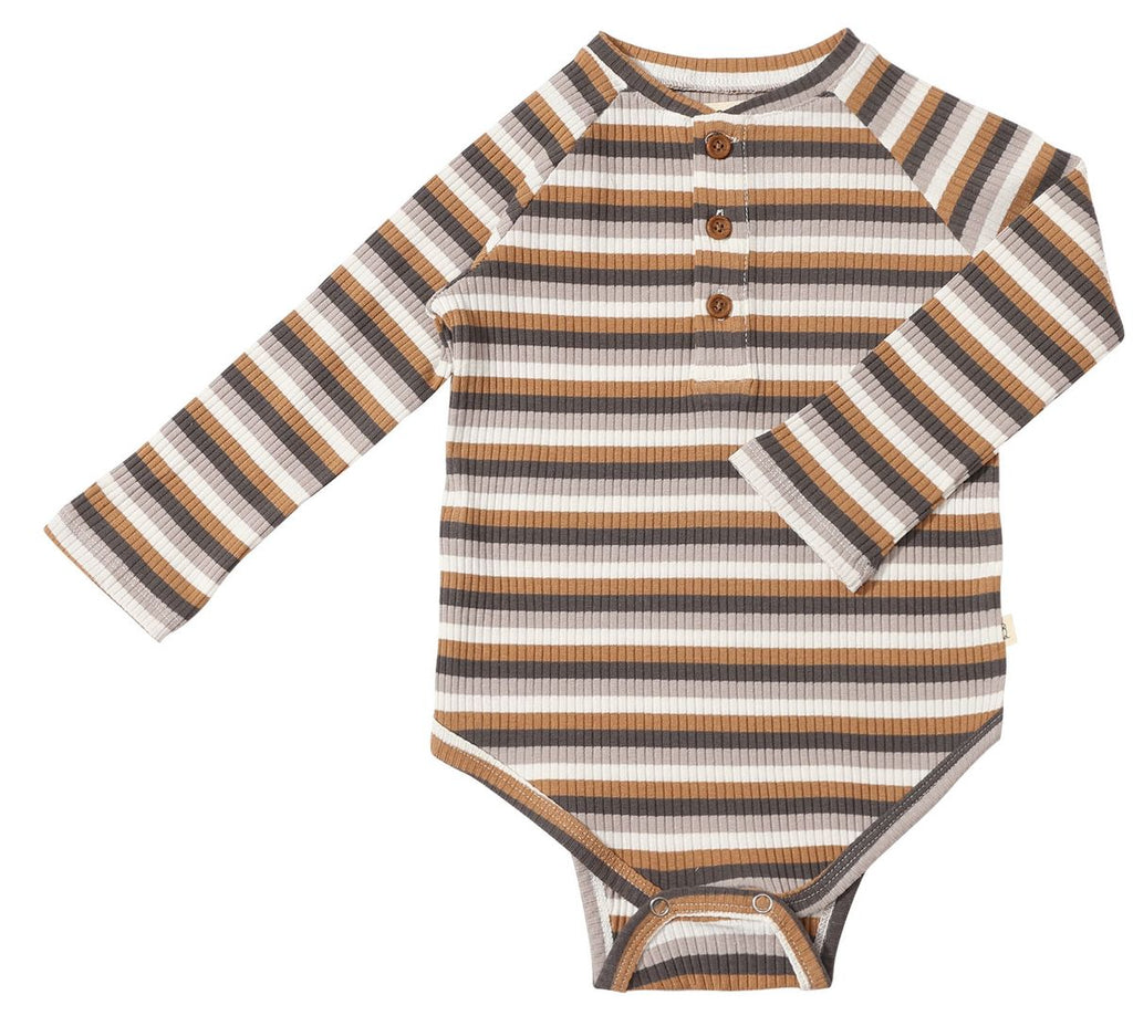 Jackstay Stripe Henley Onesie