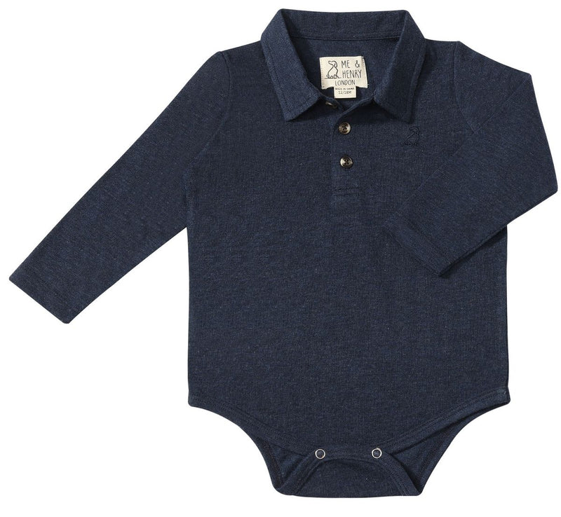 Seymour Polo Onesie - Navy