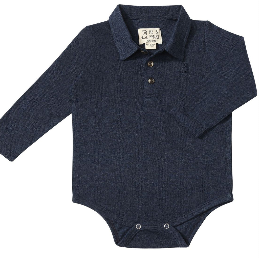 Seymour Polo Onesie - Navy