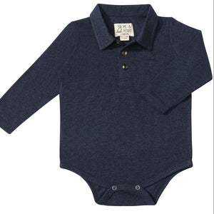 Seymour Polo Onesie - Navy