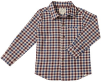Atwood Woven Shirt - Blue Burgundy
