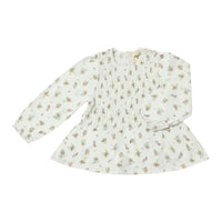 Odette Blouse - Ivory Posie