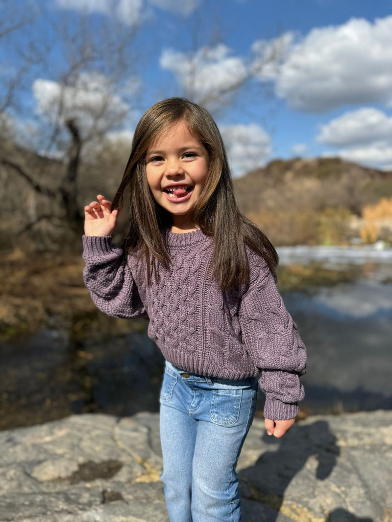 Molly Sweater - Lavender Knit