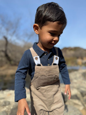 Seymour Polo Onesie - Navy
