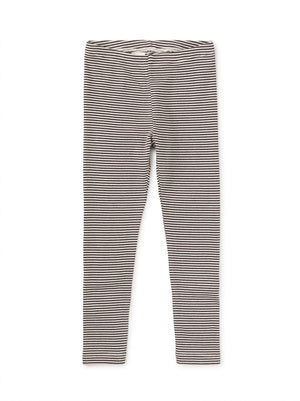 Striped Leggings - Jet Black