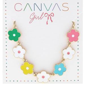 Pocket Full of Posies Enamel Flower Children's Necklace