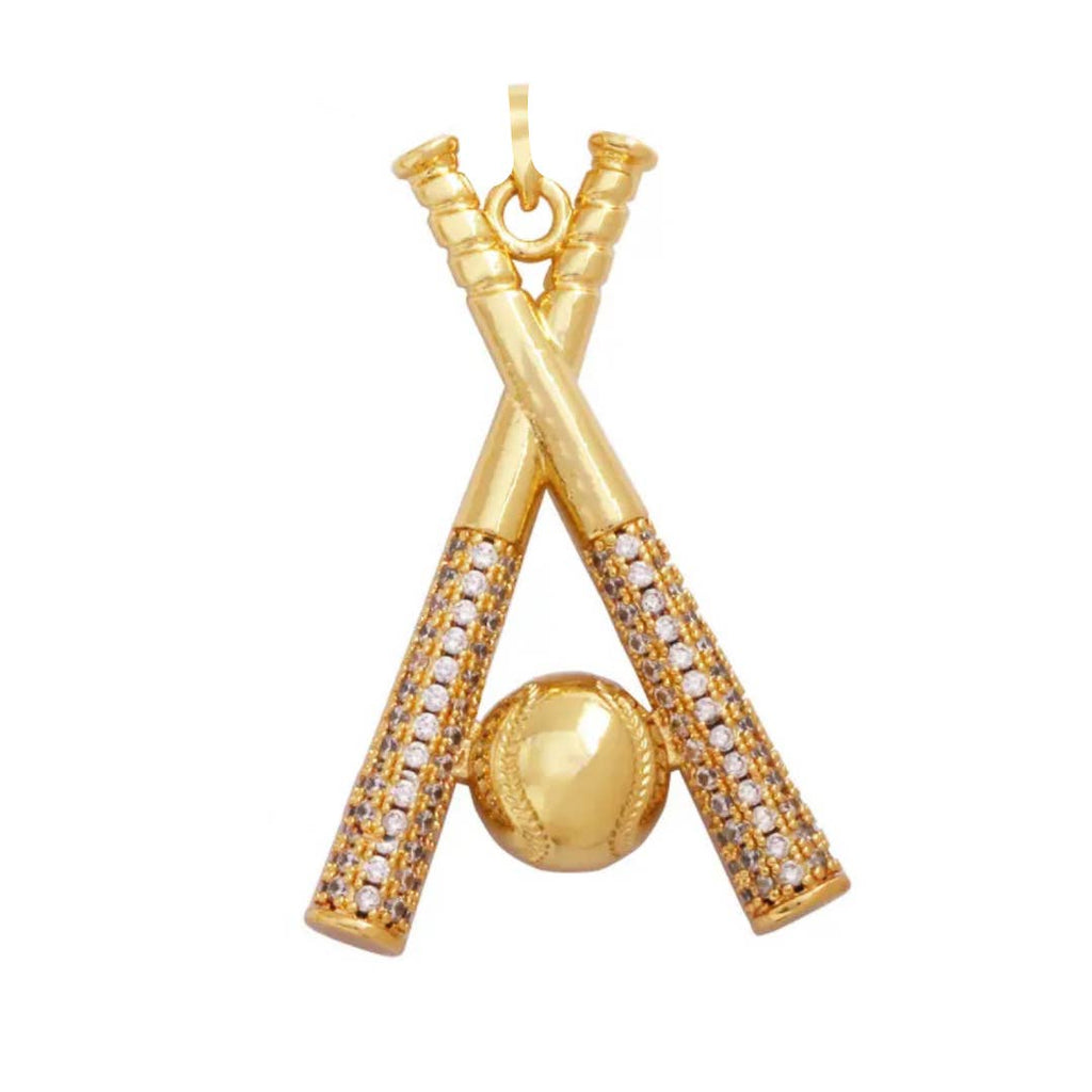 Baseball & Bat Charm