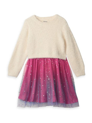 Falling Stars Sweater Tulle Dress