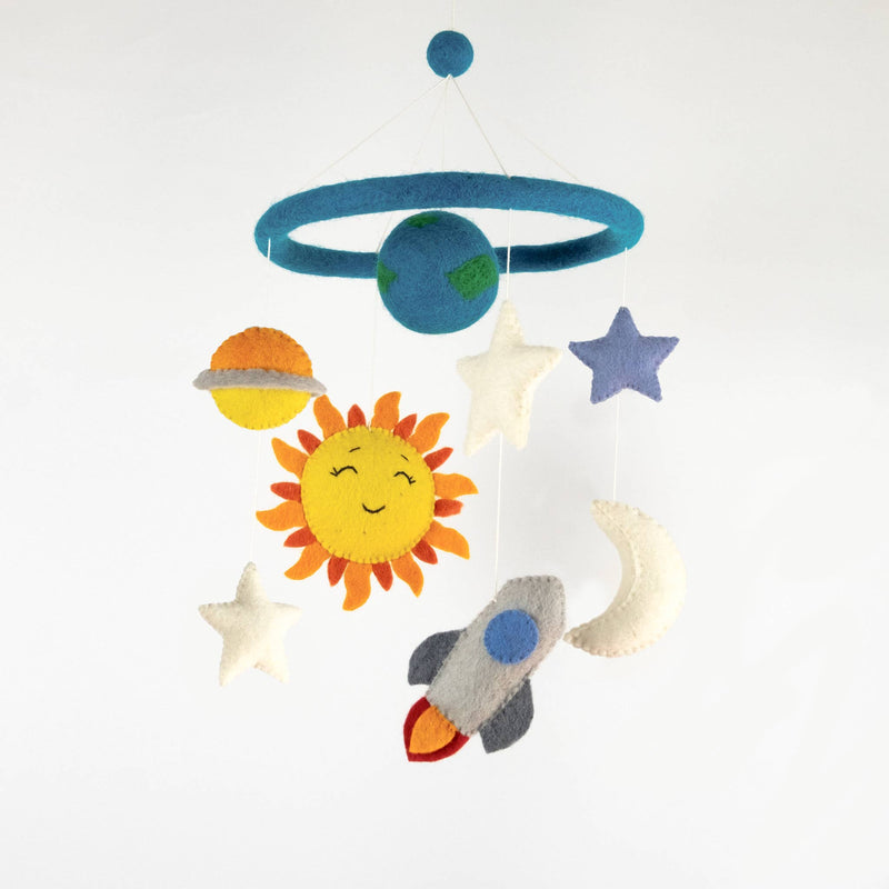 Planets and Space - Felt Baby Mobile