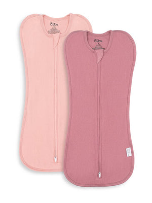 Easy Zipper Swaddle Blankets By Comfy Cubs | Blush Mauve