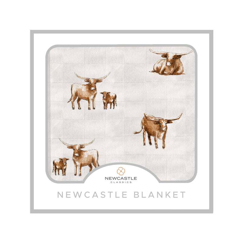 Longhorn Bamboo Newcastle Blanket