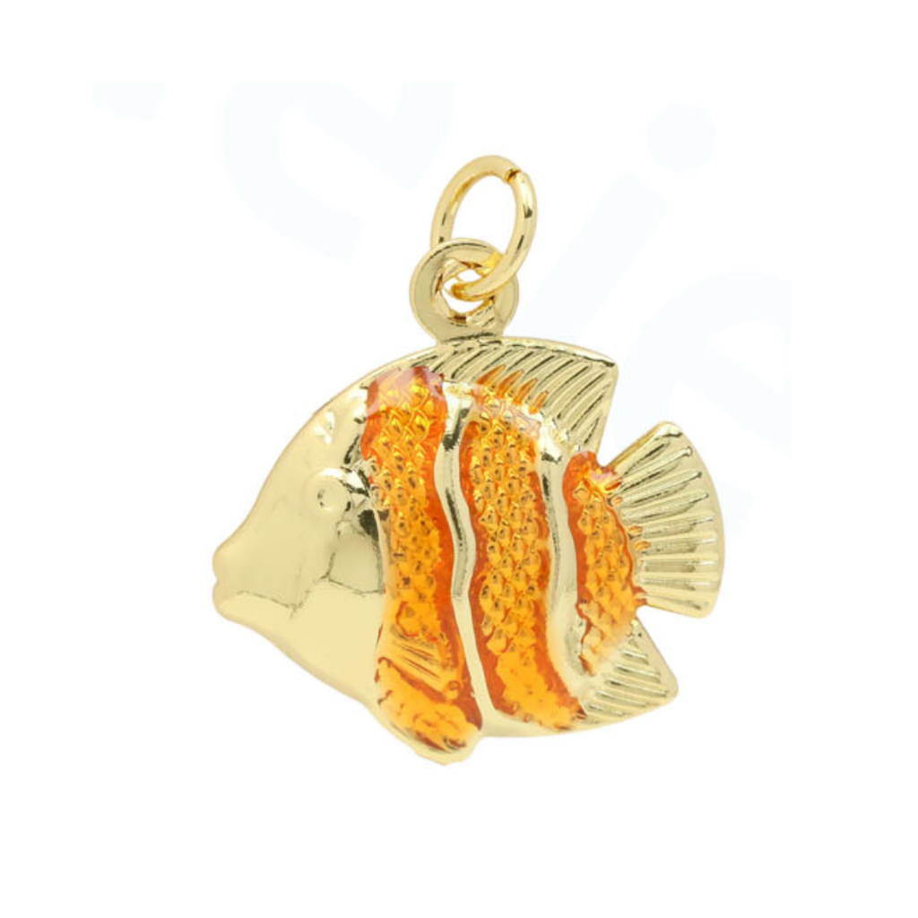 Orange Fish Charm