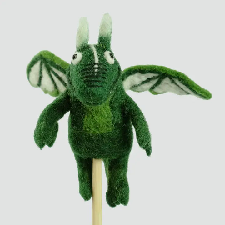 Felt Finger Puppets - Dragon