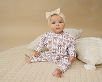 Jogger Set - Mocha Bows - 0-3M