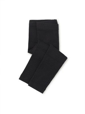 Pointelle Leggings - Jet Black
