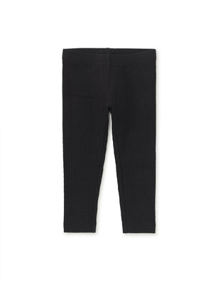 Pointelle Leggings - Jet Black
