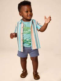 Baby Caiman Graphic Tee - Patina