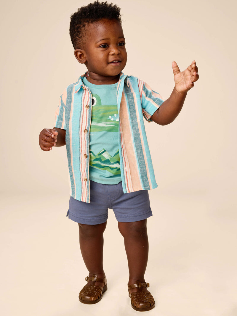 Baby Caiman Graphic Tee - Patina
