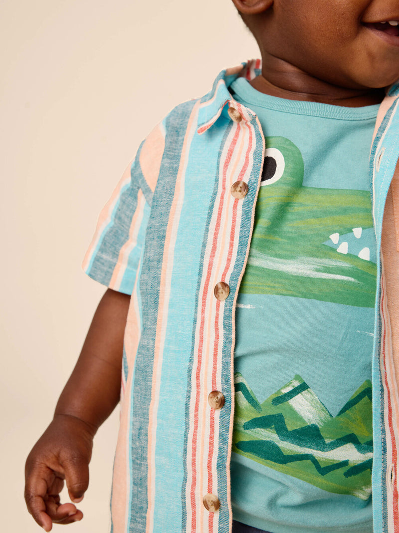 Baby Caiman Graphic Tee - Patina