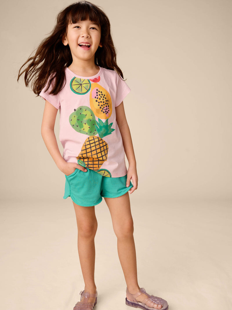 Stacked Fruit Graphic Tee - Pink Lady
