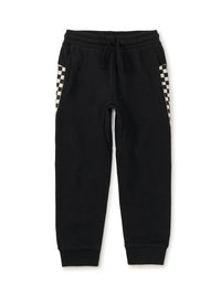 Stripe-Out Joggers - Jet Black