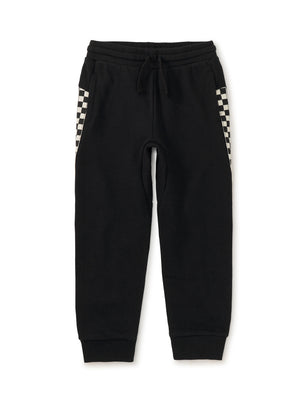 Stripe-Out Joggers - Jet Black