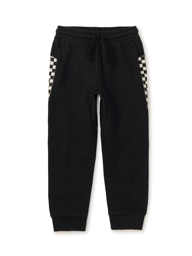 Stripe-Out Joggers - Jet Black