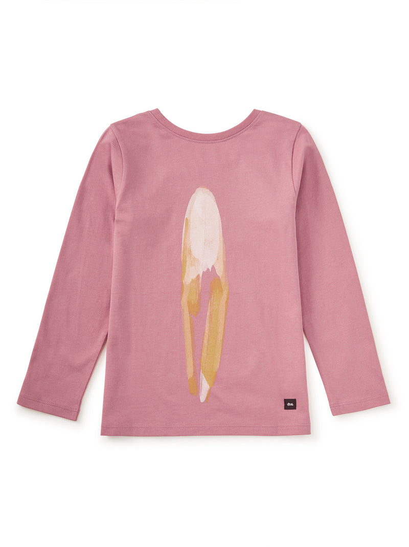 Reading Fox Double Sided Tee - Antique Rose