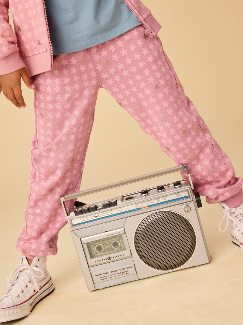 Going Places Joggers - Metallic Stars