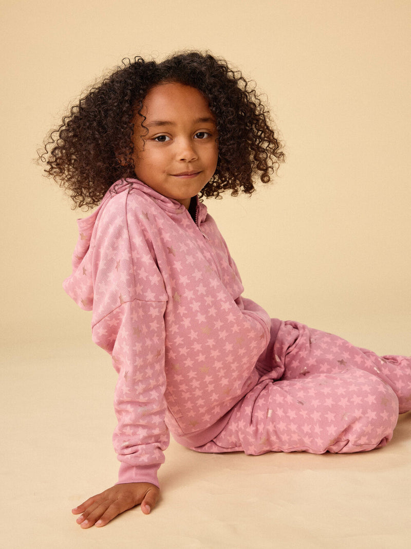 Easy Fit Hoodie - Metallic Stars