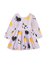 Printed Ballet Dress - Cats in Hats