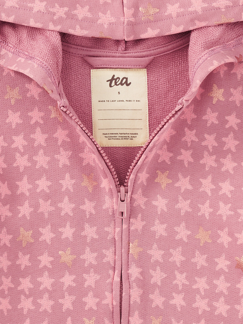 Easy Fit Hoodie - Metallic Stars