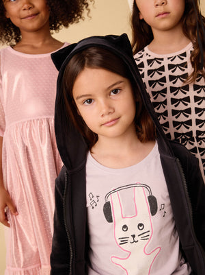 Bunny Bop Double-Sided Graphic Tee - Urchin Purple